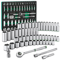 SK 57-Piece 3/8" Drive Ratchet & Chrome Socket Set