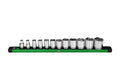 SK 13-Piece 3/8" Drive Standard SAE Chrome Socket Set