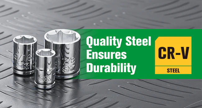 SK 13-Piece 3/8" Drive Standard SAE Chrome Socket Set