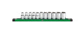SK 11-Piece 1/2" Drive Standard Metric Chrome Socket Set
