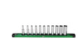 SK 10-Piece 1/4" Drive Deep SAE Chrome Socket Set