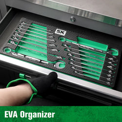 SK 16-Piece SAE/Metric Combination Wrench Set
