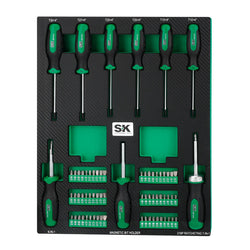 SK 69-Piece 1/4" Drive Micro Driver Set