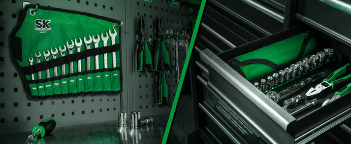 SK 11-Piece Metric Combination Wrench Set