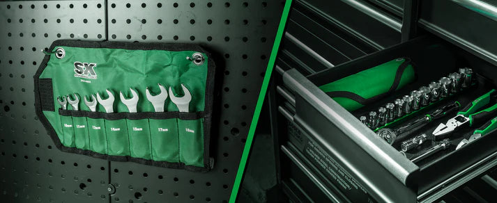SK 7-Piece Metric Short Combination Wrench Set