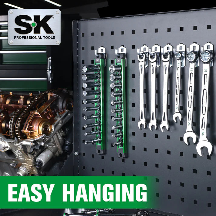 SK 10-Piece 1/4" Drive Standard SAE Chrome Socket Set
