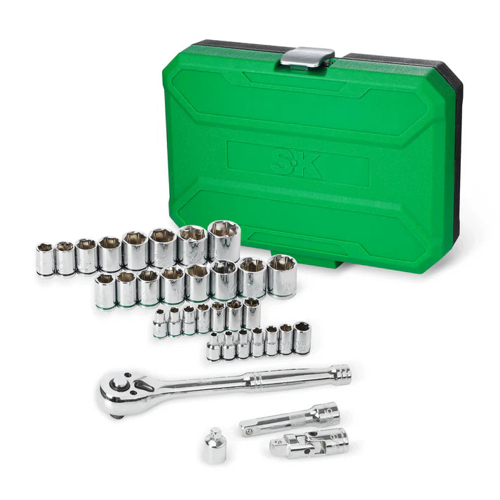 SK 34-Piece 3/8" Drive Chrome Socket Set