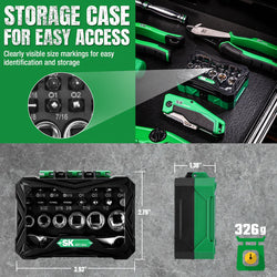 SK 24-Piece 1/4" Drive Micro Driver Set