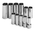 SK 11-Piece 3/8" Drive Deep 12 Point Metric Socket Set