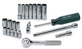 SK 21-Piece 1/4" Drive 6 Point SAE Chrome Socket Set