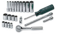 SK 22-Piece 1/4" Drive 12 Point SAE Chrome Socket Set