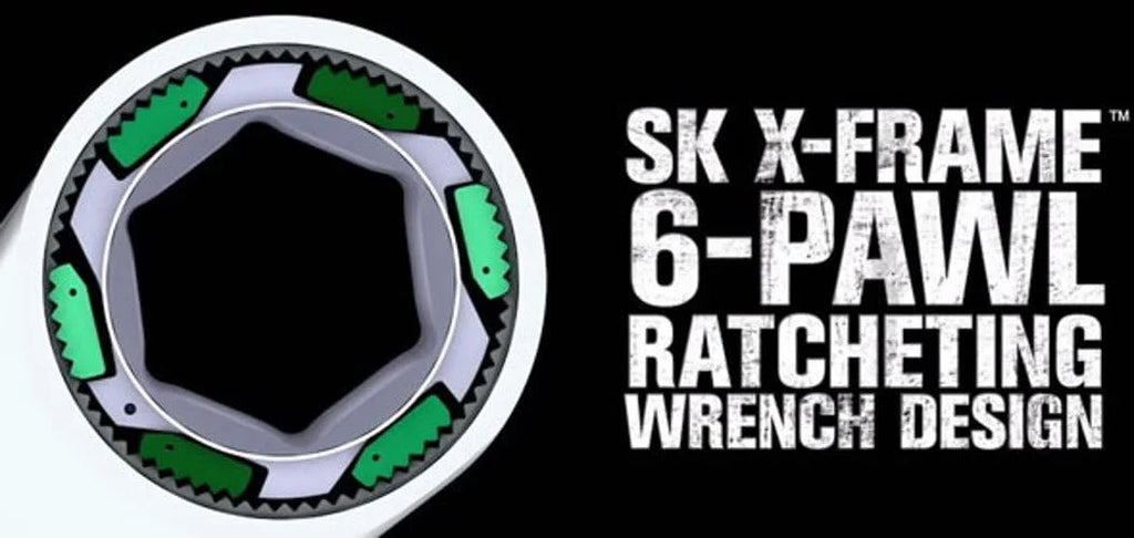 SK 12-Piece Metric Ratcheting Wrench Set