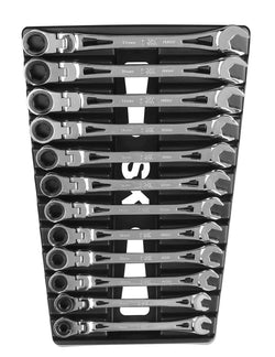 SK 12-Piece X-Frame Flex Head Wrench Set
