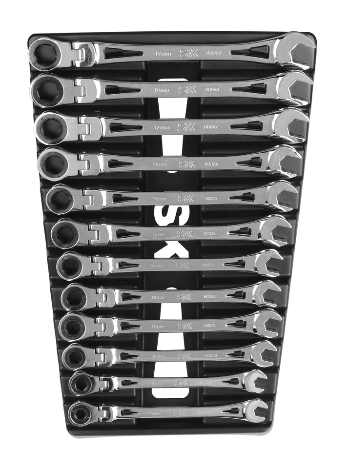 SK 12-Piece X-Frame Flex Head Wrench Set