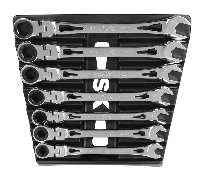 SK 7-Piece X-Frame Flex Head Wrench Set