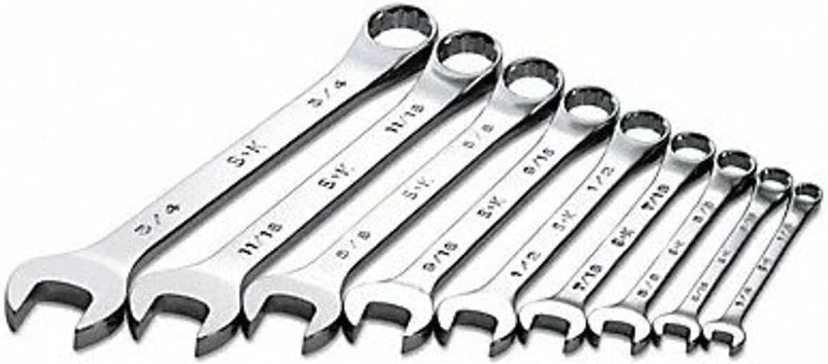 SK 9-Piece SAE Combination Wrench Set