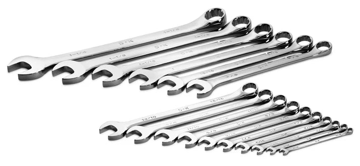 SK 16-Piece SAE Combination Wrench Set