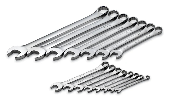 SK 15-Piece SAE Combination Wrench Set