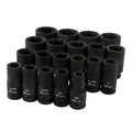 SK 20-Piece 3/4" Drive Deep SAE Impact Socket Set