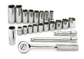 SK 22-Piece 3/8" Drive 6 Point Metric Chrome Socket Set