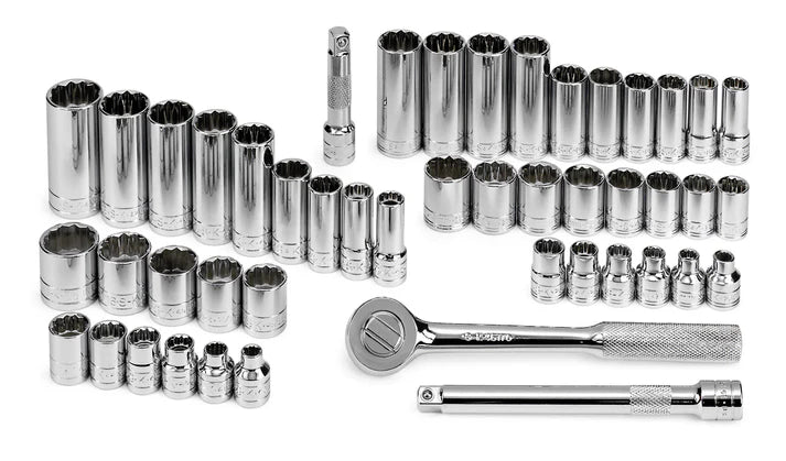 SK 47-Piece 3/8" Drive 12 Point SAE/Metric Chrome Socket Set