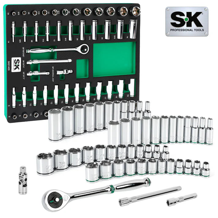 SK 44-Piece 3/8" Drive Chrome Socket Set