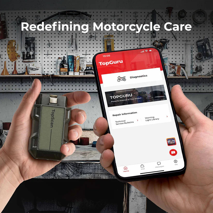 TopScan Moto with Harley Cable Kit