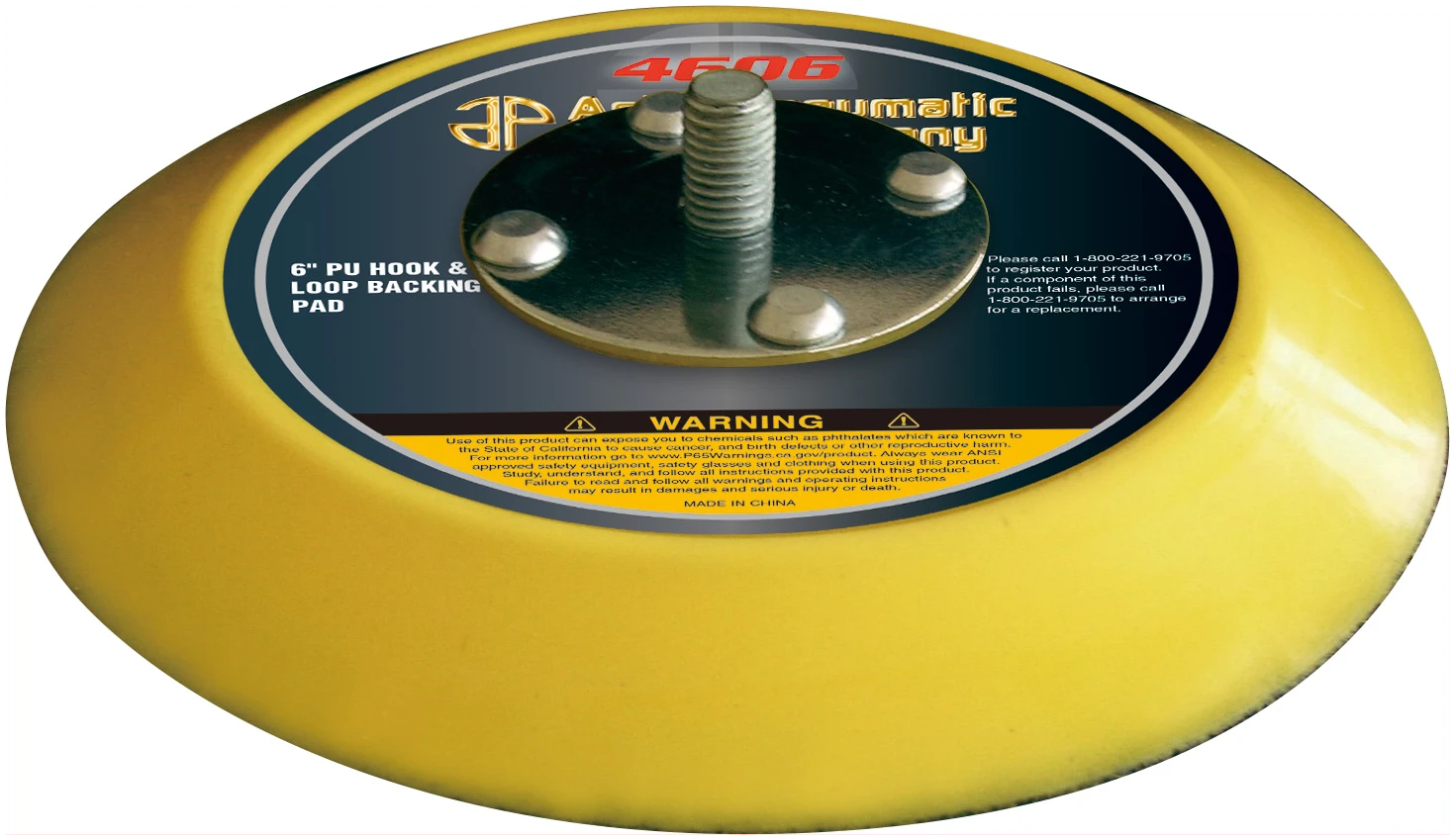 Astro 4606 6" PU Hook & Loop Backing Pad