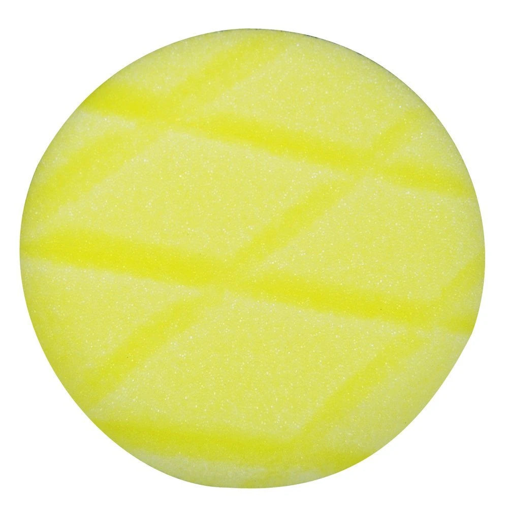 Astro 4635 3" Yellow Diamond Cut Foam Pad - Hook & Loop