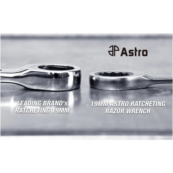 Astro 71012 Razor Wrenches 12pc Super-Thin Ratcheting Wrench