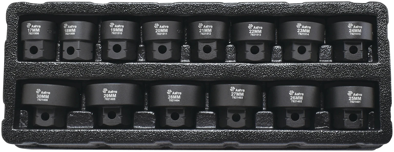 Astro 78214 14pc 1/2" Drive 17-30mm Low Profile Nano Impact