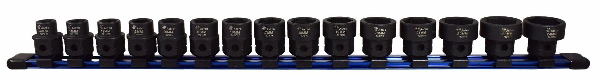 Astro 78215 15pc 1/2" Drive Low Profile Nano Impact Sockets