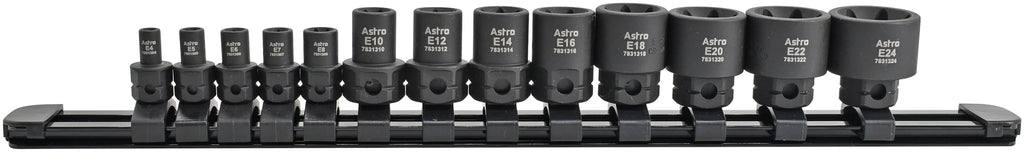 Astro 78313 13pc 1/4" & 3/8" Drive External Torx Nano Impact