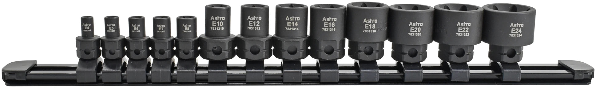 Astro 78313 13pc 1/4" & 3/8" Drive External Torx Nano Impact