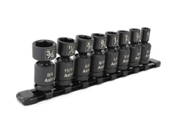 Astro 78340 8pc 3/8" Drive Nano Pinless Univ. Impact Sockets