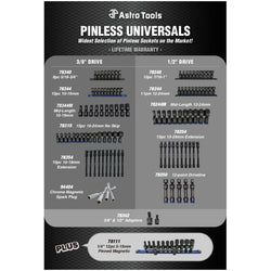 Astro 78342 3/8" & 1/2" Pinless Univ. Joint Impact Adapters
