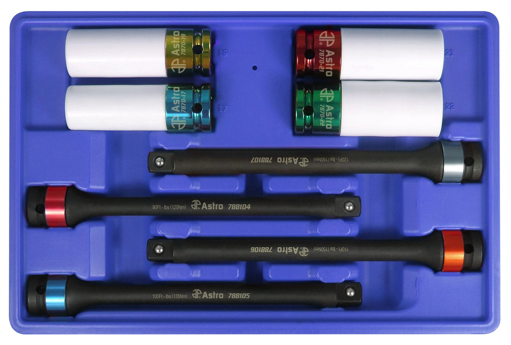 Astro 78818 8pc Torque Limiting Extension And Protect.