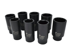 Astro 78866 6 Point Axle Nut Socket Set 8 Pieces