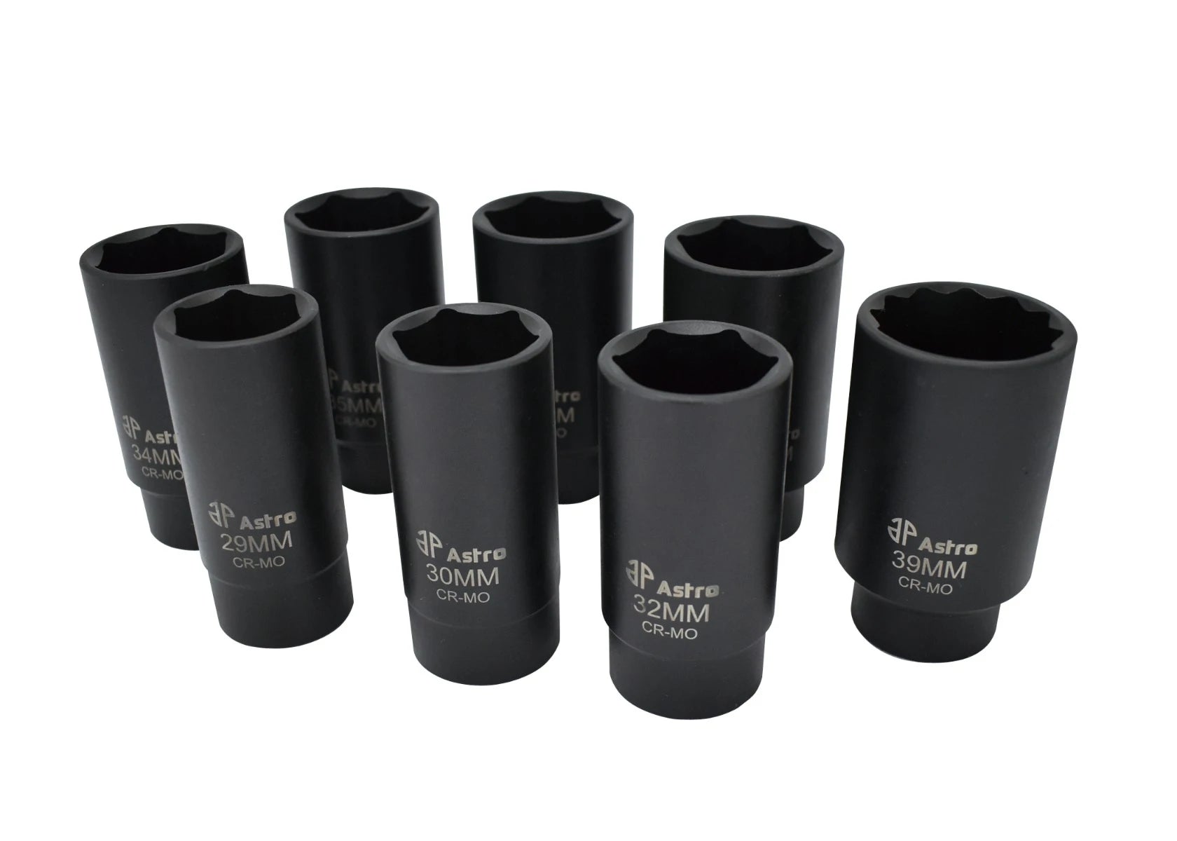 Astro 78866 6 Point Axle Nut Socket Set 8 Pieces