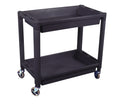 Astro 8330 HD Plastic 2 Shelf Utility Cart - Black Color