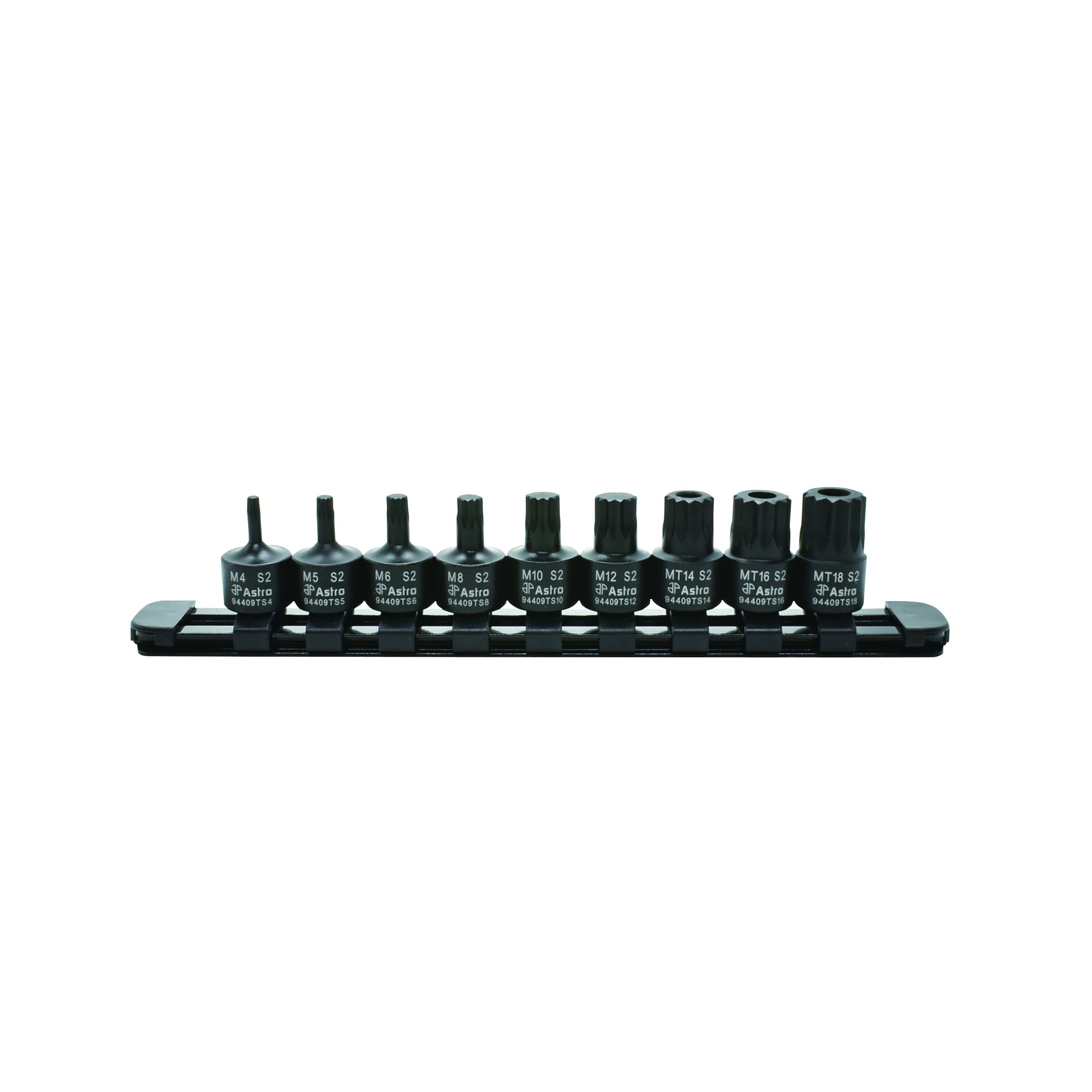 Astro 94409TS 9pc 3/8" Drive Nano Impact Triple Square Bit
