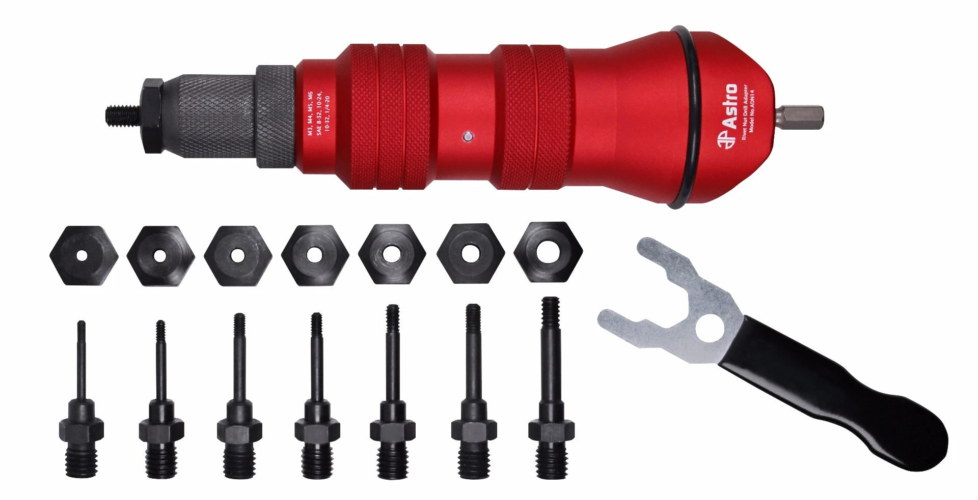Astro ADN14 Rivet Nut Drill Adapter Kit