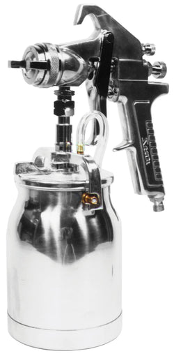 Astro AS8S Spray Gun w/ Cup - Silver Handle - 1.7mm Nozzle