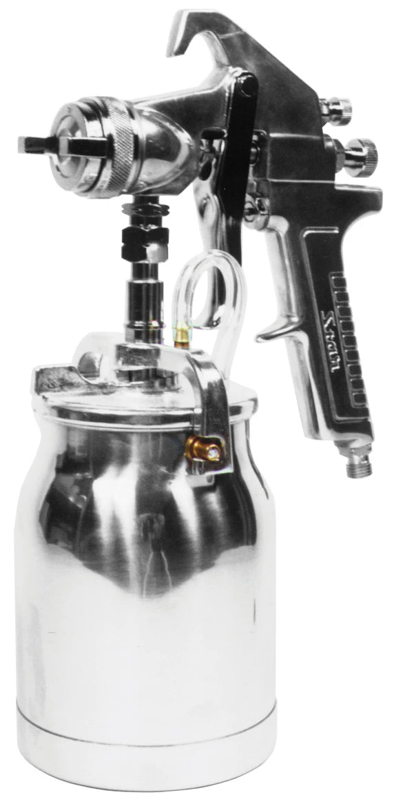 Astro AS8S Spray Gun w/ Cup - Silver Handle - 1.7mm Nozzle
