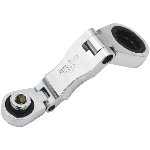 Astro 78301 Stubby Ratcheting Flex Head Double Box End