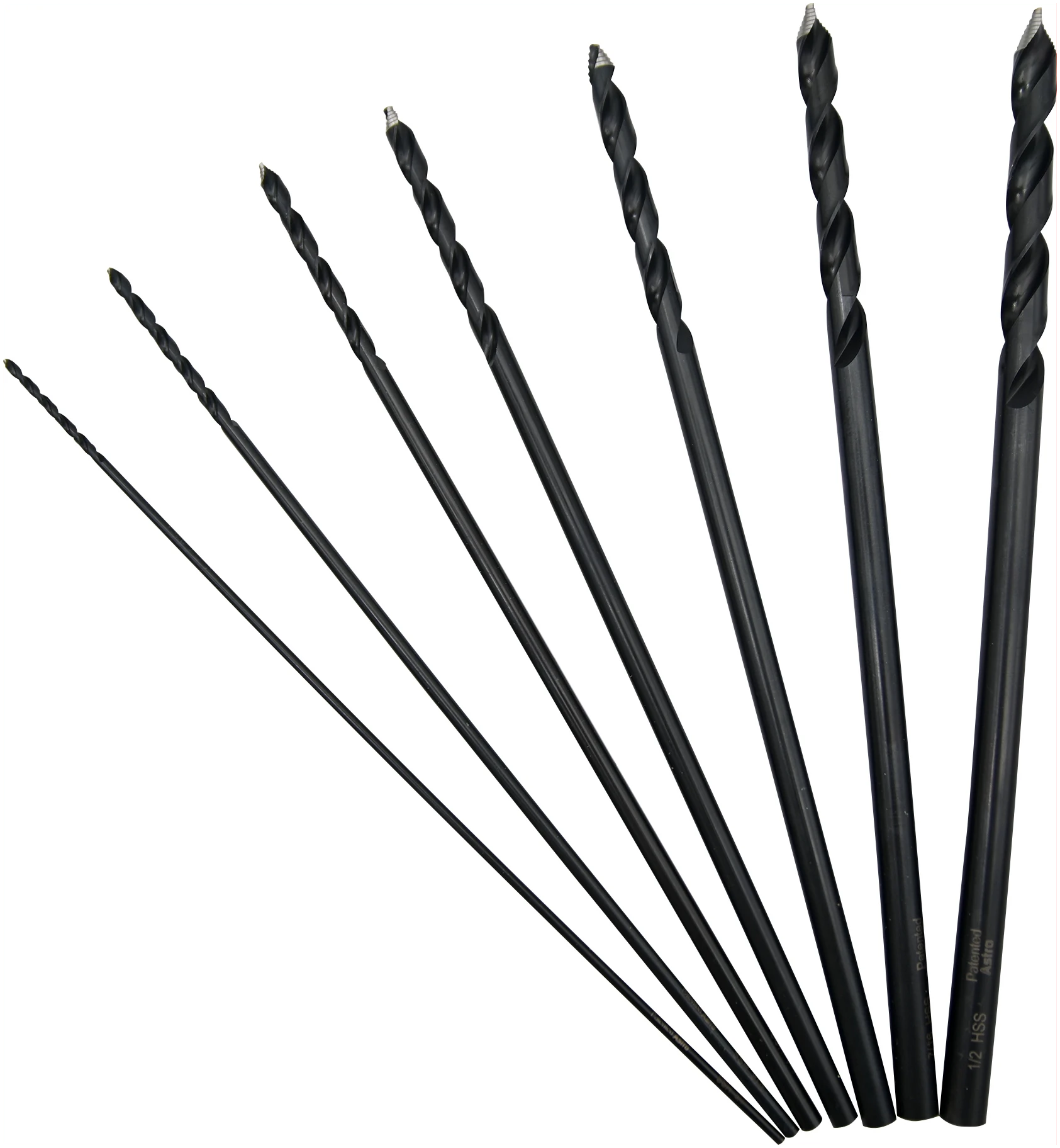 Astro TS7 7pc TurboStep Aircraft Extension Length Drill Bit