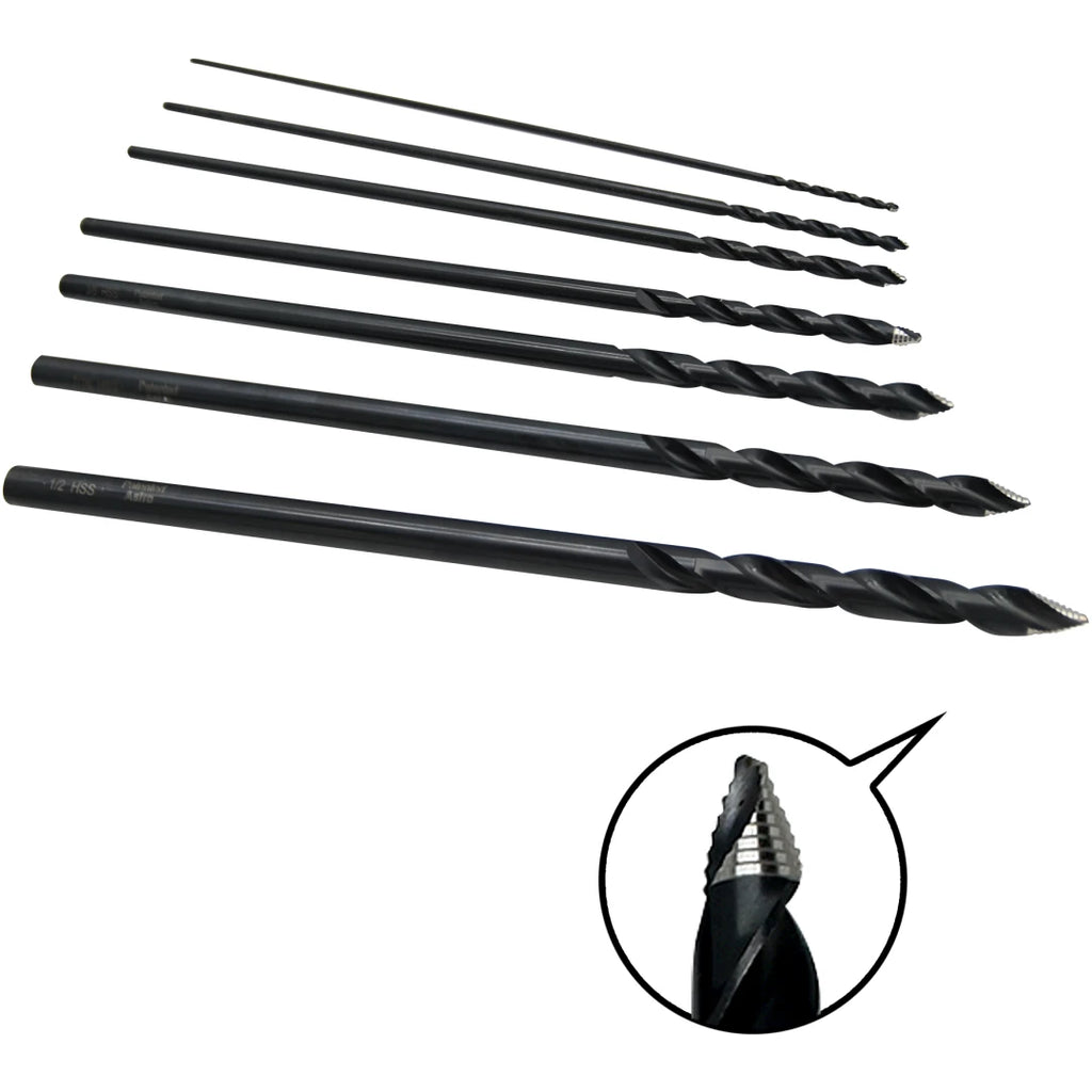 Astro TS7 7pc TurboStep Aircraft Extension Length Drill Bit