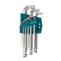 Ball Point Hex L-Key Wrench Stubby (Short Type) 9PC. Set