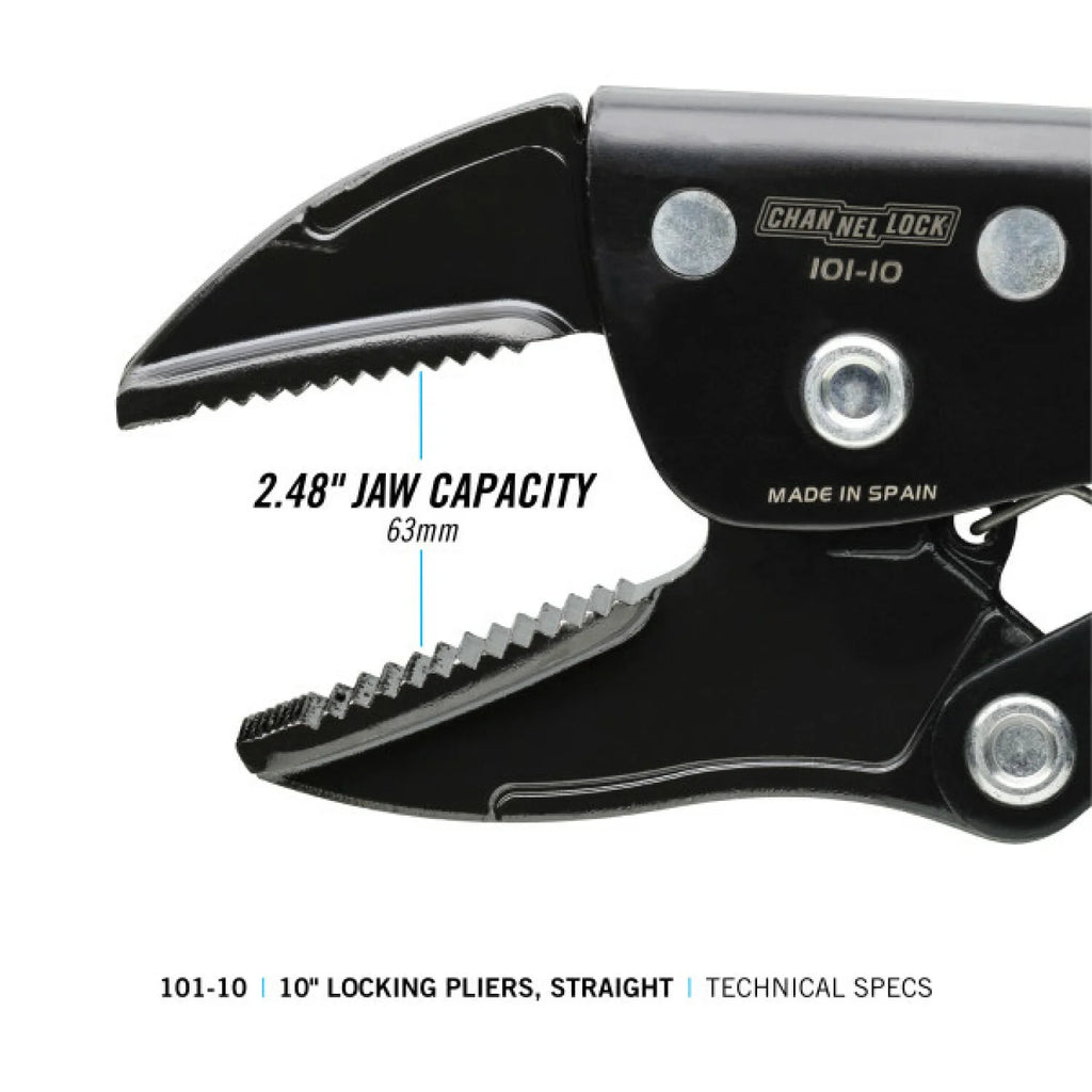 CHANNELLOCK 10" Locking Pliers, Straight