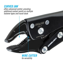 CHANNELLOCK 7" Locking Pliers, Curved Jaw